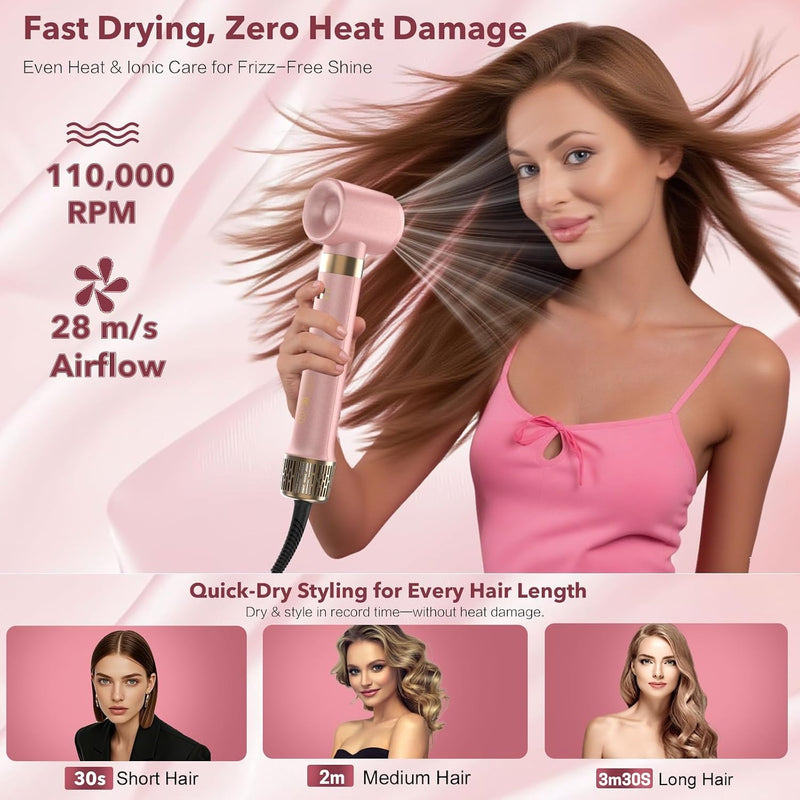 StyleVibe Mythsight StyleVibe Dual Voltage 6-in-1 Air Styler, Auto Wrap Curls (L/R)