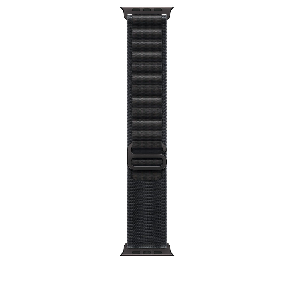 Apple Watch Band - Alpine Loop - 49mm - Black - Medium - Black Titanium Finish