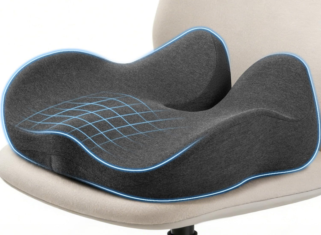 Office Chair Cushion Tailbone Pressure Relief Long Sitting Comfort Large