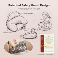 Momcozy Original Almohada de Lactancia con Barra de Seguridad