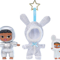 Bratziez Bling Seriez 25th Anniversary Plush Blind Box with Charm Clip and Accessory, Collectible Characters