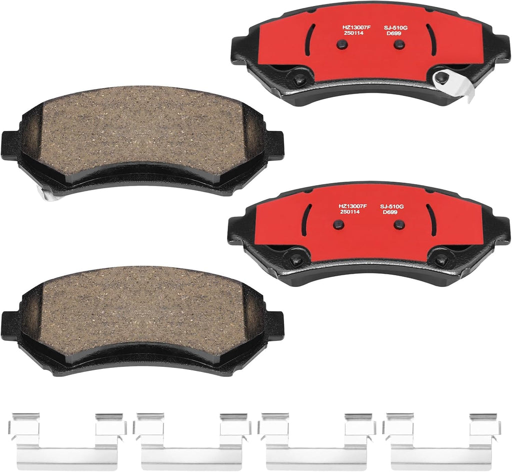 HECHENQICHE D699 Front Ceramic Brake Pads Kit Fit For Oldsmobile Aurora 1997-1999, For Aurora 2001-2003, For Intrigue 19