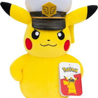 Pokemon Captain Pikachu Plush Toy - 8-inch Soft Plush