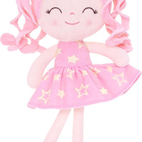 Gloveleya Baby Doll Girl Gift – Soft Plush Princess Doll with Pink Star Dress, Snuggly First Baby Doll for Girls,Stuffed Animal Plush Toy for Toddlers, Birthday Gift, Christmas Galaxy Series