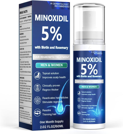 🌿✨ Fortalece tu cabello desde la raíz con Minoxidil + Romero Hair Regrowth Treatment