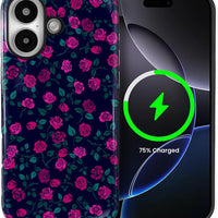 SKAMIX Magnetic Phone Case for iPhone 16 Plus,Compatible with MagSafe,Durable 2 Layers Full Covered Shockproof Protectiv