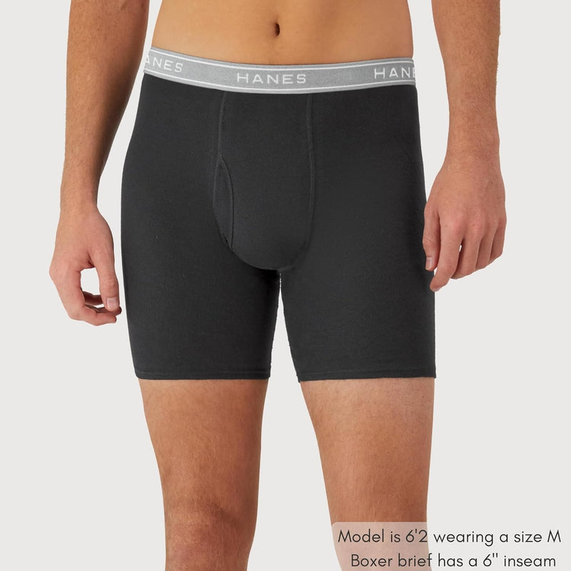 Pack 6 Hanes mens Underwear Boxer Briefs Pack