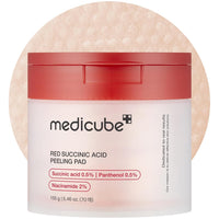 medicube Toner Pads Red Succinic Acid Panthenol Facial Peeling Pad | Exfoliating Toner Pad for Breakout-Prone Skin | Niacinamide, AHA, BHA, and Soothing Panthenol - Non-Comedogenic, 70 Pads (1 Pack) - white / 70 Count (Pack of 1)