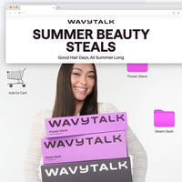 Wavytalk Cepillo Térmico, Cepillo Redondo Calentado de 1 1/2 Pulgadas con Cabeza Desmontable, Bolsa de Terciopelo y Doble Voltaje para Viajes, Fácil de Crear Look de Peina
