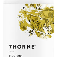 THORNE Vitamin D-5,000, Vitamin D3 Supplement, 5,000 IU, 60 Capsules