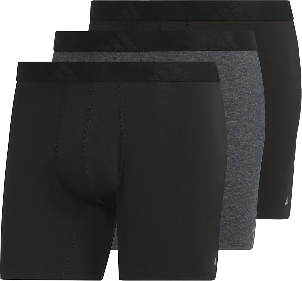 adidas Men's Luxe Comfort Boxer Brief Underwear 3-Pack