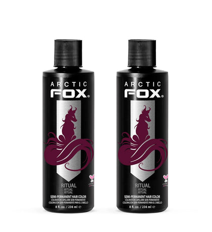 ARCTIC FOX Semi-Permanent Hair Dye Ritual - Burgundy Red - 2 x 8 oz