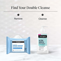 Neutrogena Toallitas para quitar maquillaje micelares sin alcohol para el rostro, eliminan la máscara impermeable y el aceite, toallitas de tela 100% compostable a base de plantas