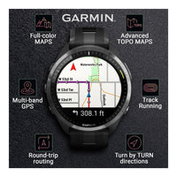 Garmin Forerunner 965 Reloj inteligente premium con GPS para correr y triatlón, incluye pantalla AMOLED y bisel de titanio