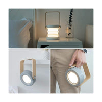 Lámpara 4 en 1 plegable con luz LED, control táctil, intensidad regulable y batería recargable para interiores y exteriores