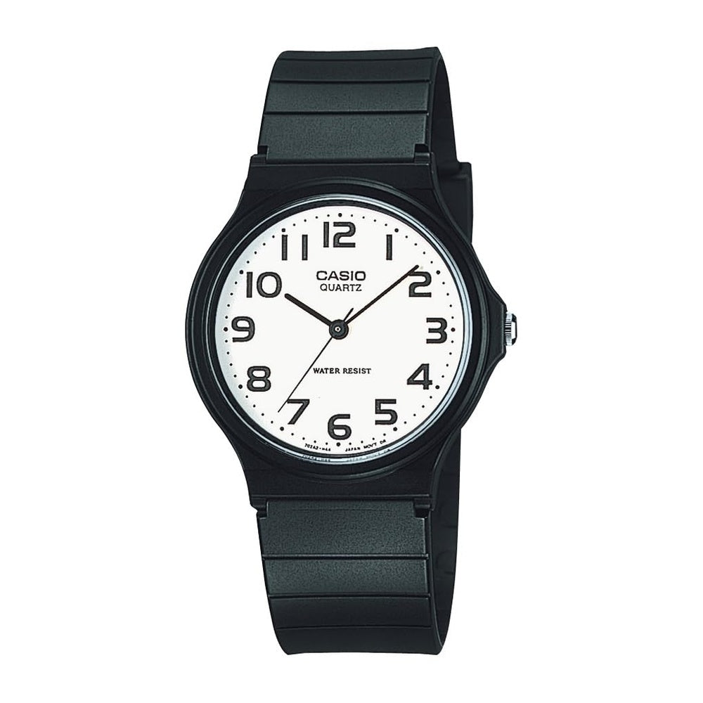 Casio Serie MQ24 Reloj analógico de cuarzo para hombre resistente al agua con diseño clásico y batería de larga duración