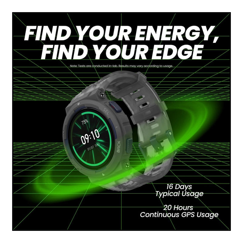 Amazfit Active Edge - Reloj Inteligente De 1.811 Cm, Resistente Reloj Deportivo Y Fitness, GPS, Entrenador De Salud AI, Batería De 16 Días, Más De 130 Modos