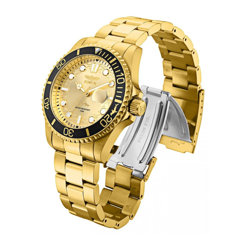 Invicta Reloj de cuarzo Pro Diver para hombre, diseño dorado, modelo 30025. Ideal para buzos