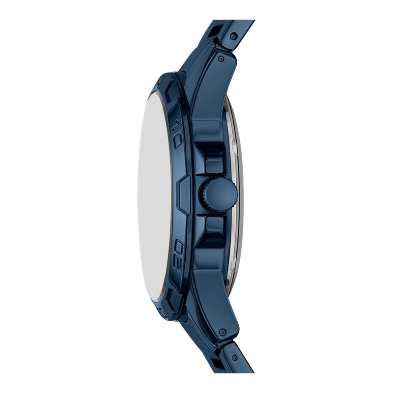 RELIC by Fossil, reloj masculino automático, esfera esqueleto azul, acero inoxidable, resistente al agua hasta 50 metros