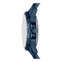 RELIC by Fossil, reloj masculino automático, esfera esqueleto azul, acero inoxidable, resistente al agua hasta 50 metros