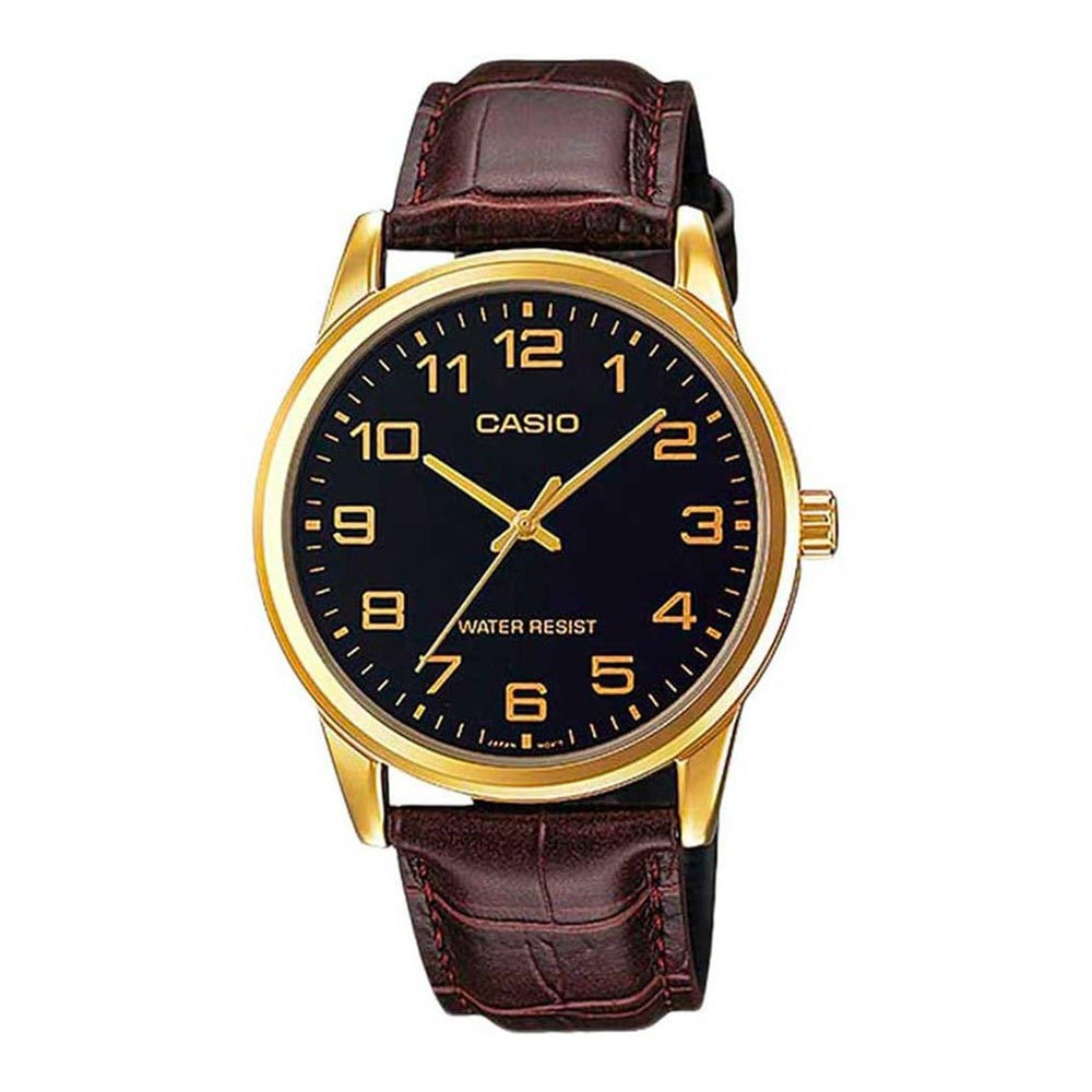 Casio MTP-V001GL-1BUDF Reloj de pulsera con movimiento de cuarzo japonés, diseño elegante y resistente al agua