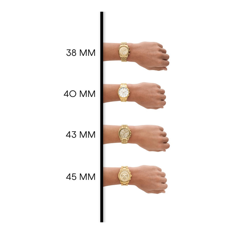 Michael Kors Reloj de gran tamaño Slim Runway, acero inoxidable para hombre, sofisticado y resistente al agua