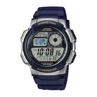 Casio AE1000W Reloj Digital para Hombres con Alarma Múltiple, Temporizador, 10 Años de Batería y Resistente al Agua