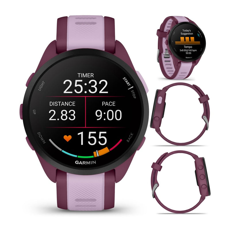 Garmin Forerunner 165 Smartwatch Música, Pantalla AMOLED, Métricas Avanzadas De Entrenamiento Y Recuperación