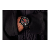 Citizen Eco-Drive Star Wars Darth Maul Mastermind cronógrafo negro con correa de nailon y esfera negra, modelo CA0766-02W