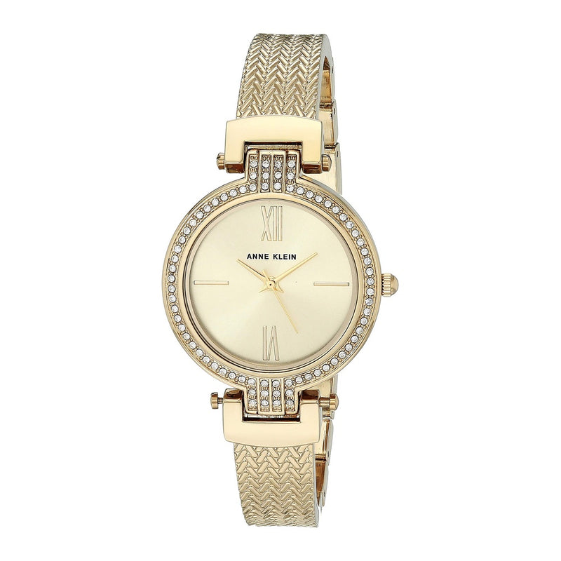 Anne Klein Women's Premium Crystal Accented Watch and Bracelet Set