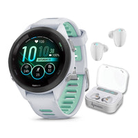 Garmin Forerunner 265S Music GPS Smartwatch Pantalla AMOLED Auriculares 42mm Blanco Piedra