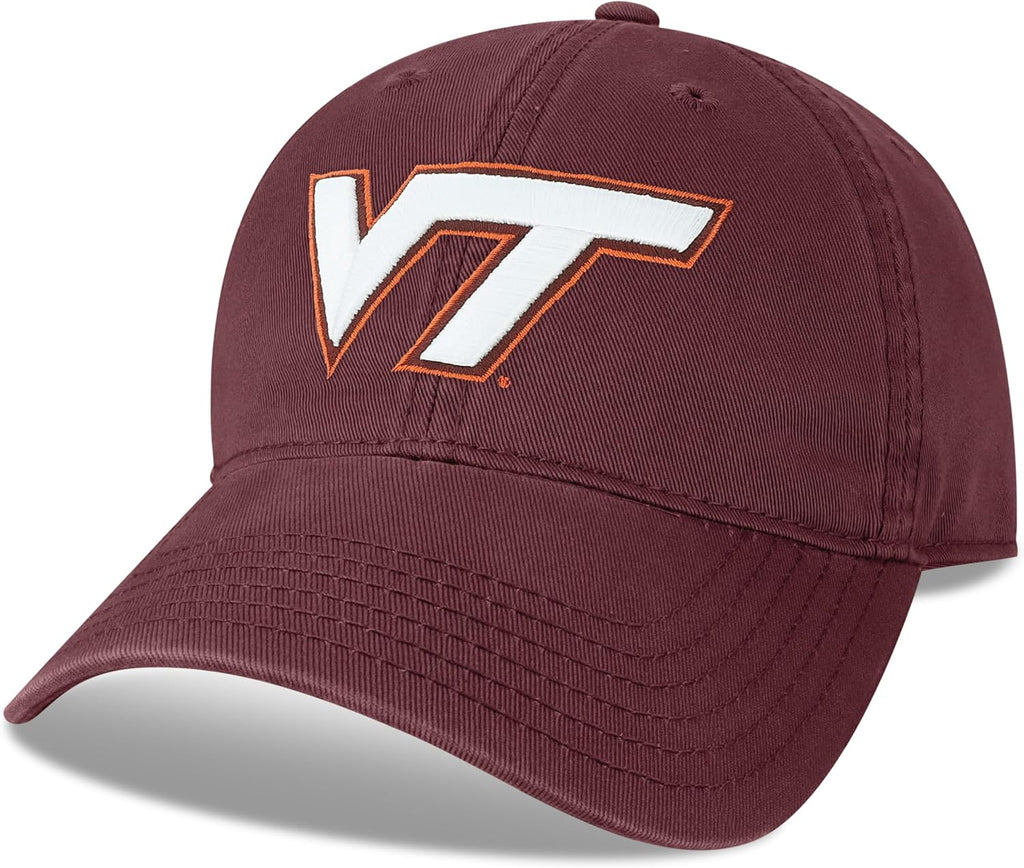 Legacy NCAA Officially Licensed Baseball Hat, Virginia Tech Hokies, Lightweight Cap for Men & Women, Relaxed Twill Adjus