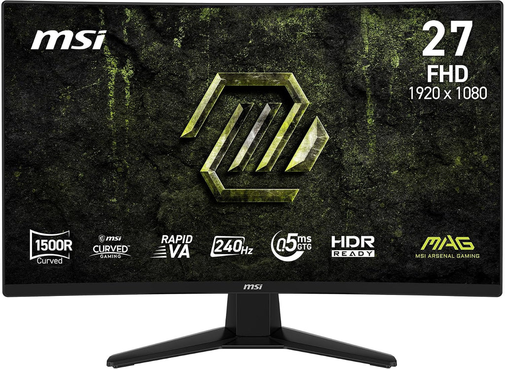 msi MAG 274CF E20 27-inch 1920 x 1080 (FHD) Gaming Monitor, 200Hz, AMD FreeSync Premium, HDMI, DisplayPort, VESA, Tilt Adjustable, 0.5ms, Black