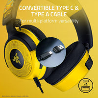 Razer Kraken V4 (Pokémon Edition) — Audífonos gaming con cable, sonido envolvente