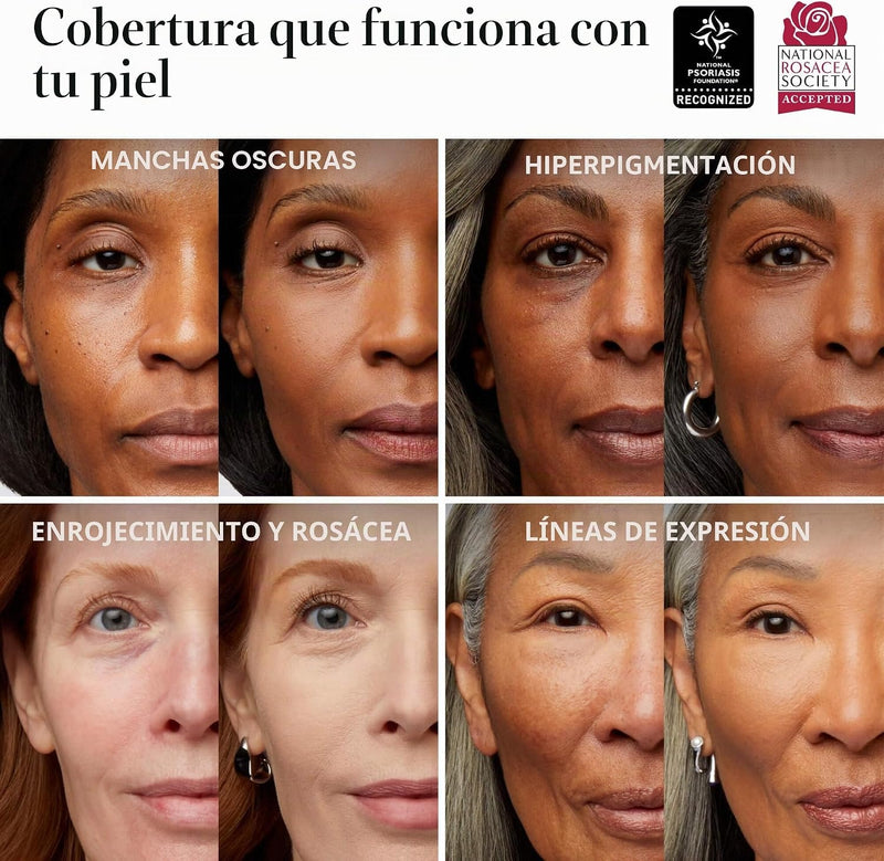 ✨ Unifica tu piel con un acabado natural y luminoso con Laura Geller Balance-n-Brighten