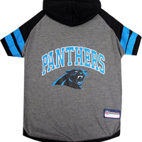 Pets First Carolina Panthers Hoodie for Dogs & Cats. NFL Football Licensed Dog Hoody Tee Shirt, Small. Sports Hoody T-Sh