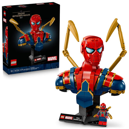 LEGO Marvel Iron Spider-Man Bust Collectible 76326