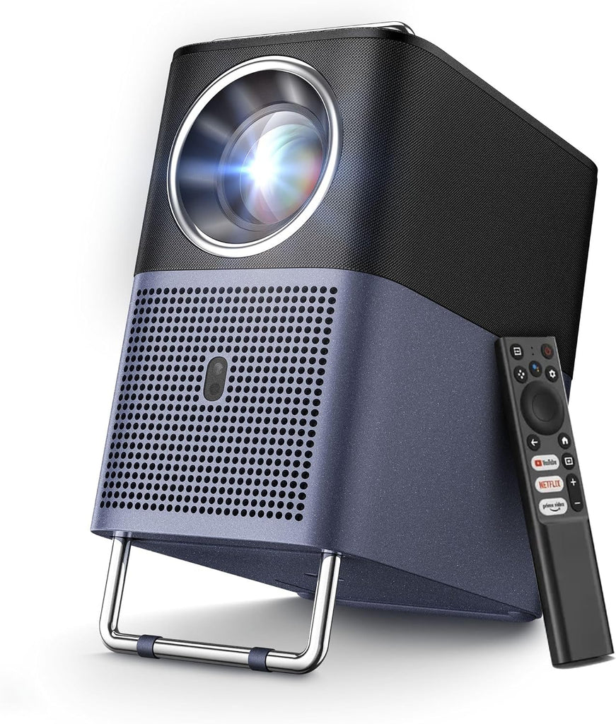 TCL A1s Smart Projector 4K Support, Compatible with Google TV & Netflix, WIFI and Bluetooth, Auto Focus Keystone, Native 1080p, 16W Dolby Audio, Movie Projector for Home Theater with Portable Case