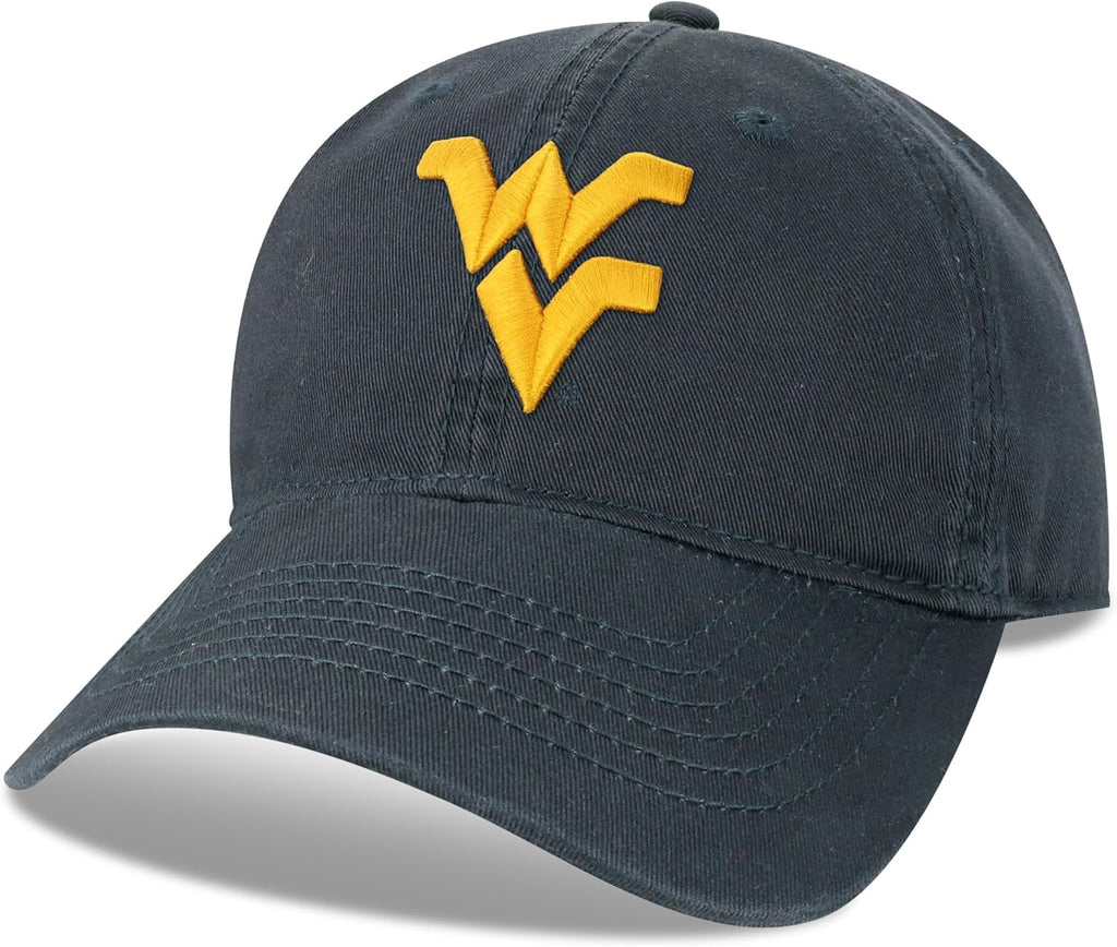Legacy NCAA Officially Licensed Baseball Hat, West Virginia Mountaineers, Lightweight Cap for Men & Women, Relaxed Twill