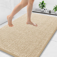 Arotive Bathroom Rugs 48x30, Soft Absorbent Shaggy Chenille Bath Rugs