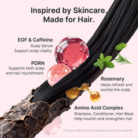 medicube Rosemary PDRN Glass Hair Set, Full-Size Gift Kit for a Fuller Look