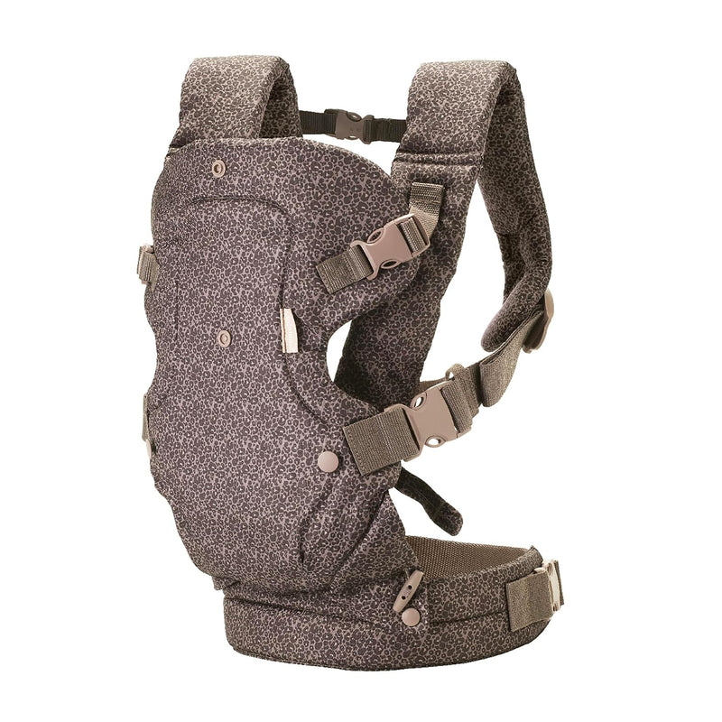 Infantino Flip 4 en 1 Portabebés Ergonómico Convertible Leopardo