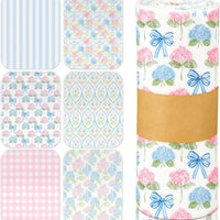 Noveread Reusable Kitchen Cloths Cotton Towel, 36 Pack, Pastel Hydrangea