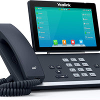 Yealink T57W IP Phone, 16 VoIP Accounts. 7-Inch Adjustable Color Touch Screen. USB 2.0, 802.11ac Wi-Fi, Dual-Port Gigabi