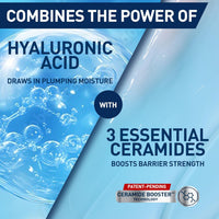 CeraVe Gel de agua hidratante de ácido hialurónico, hidratante facial ligero para hidratar con ceramidas, ácido hialurónico y niacinamida, sin fragancia, seguro para pieles sensibles, 1.7 onzas