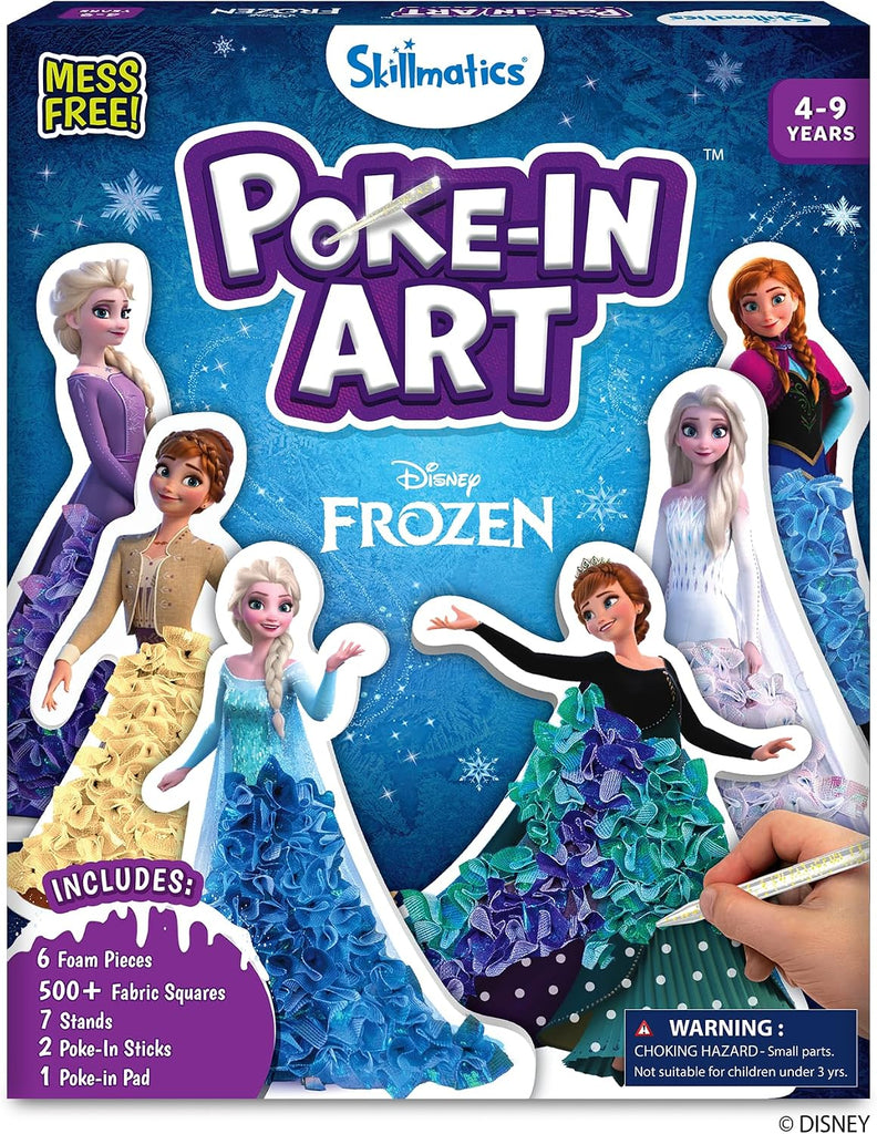 Skillmatics Poke-in Art – Disney Frozen, Wood Craft Kit, Gift for Kids