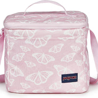 JanSport Super Snack – Insulated Lunch Bag with BPA-Free Liner, Zipper Top Opening, and Adjustable Shoulder Strap, Flutt