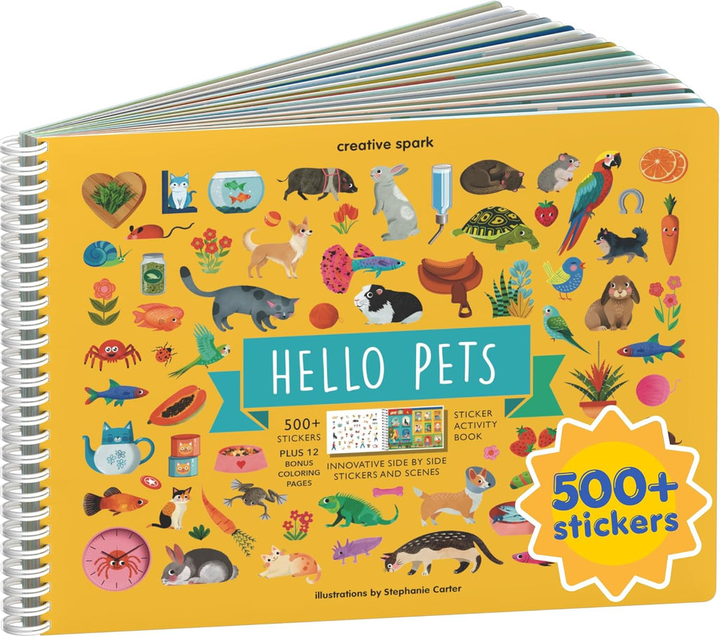 Cupkin Pet Animals Coloring & Sticker Activity Book | 500+ Stickers