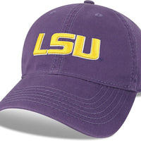 Legacy NCAA Officially Licensed Baseball Hat, LSU Tigers, Lightweight Cap for Men & Women, Relaxed Twill Adjustable (EZA