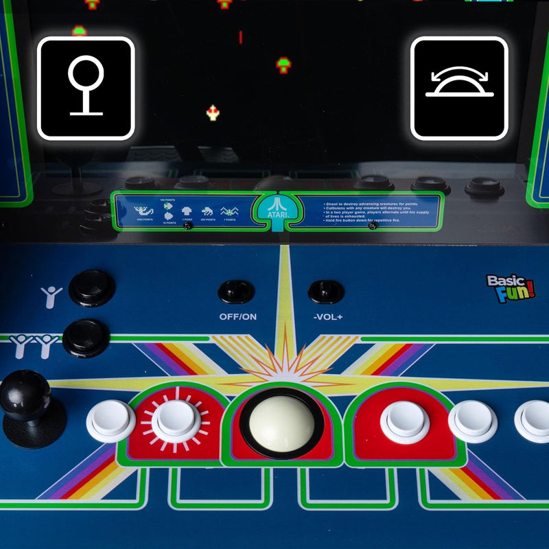 ARCADE CLASSICS - Atari Centipede Ultra Series Game Machine, 40 Games, 17" Liquid Crystal Screen